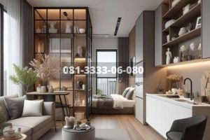 Inspirasi Desain Interior Apartemen Studio Minimalis di Surabaya